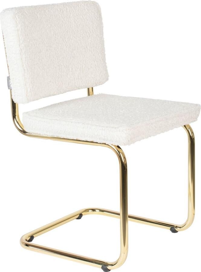 Zuiver Teddy Eetkamerstoelen Wit Set van 2