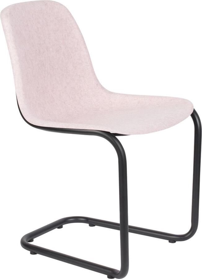 Zuiver Thirsty Eetkamerstoelen Roze Set van 2