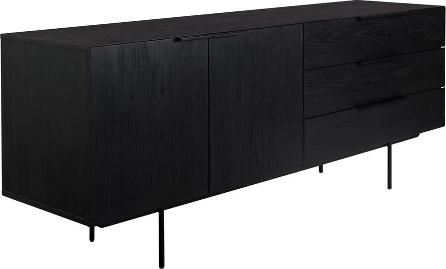 Zuiver Travis Dressoir Eikenhout Zwart - Foto 3