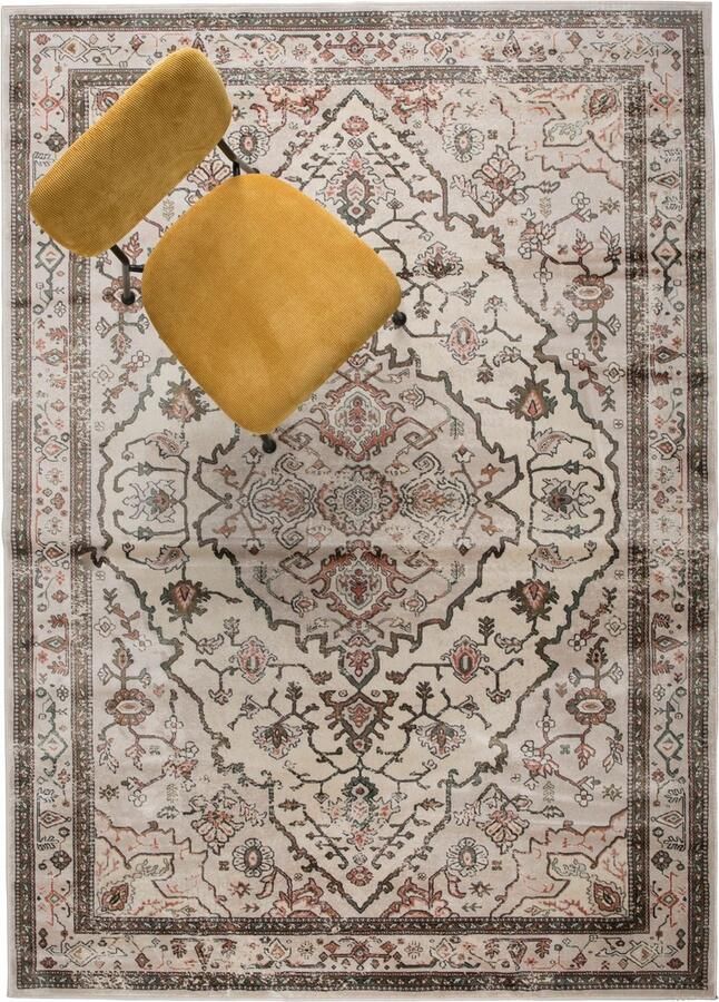 Zuiver Trijntje Vloerkleed Roze Groen 170x240