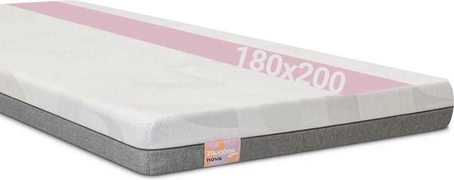Zwoong NOVA Koudschuim Matras 180x200 cm Dual Comfort (zacht stevig) 7-zone 18 cm hoog koel ademend hypoallergeen - Foto 2