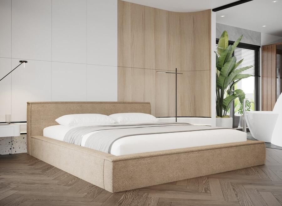 Zydante Boxspring Amour Donzo 160x200 CM Boucle Beige