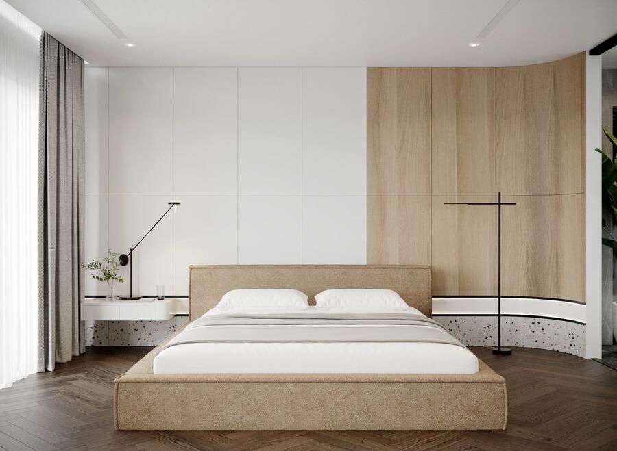 Zydante Boxspring Amour Donzo 180x200 CM Boucle Beige