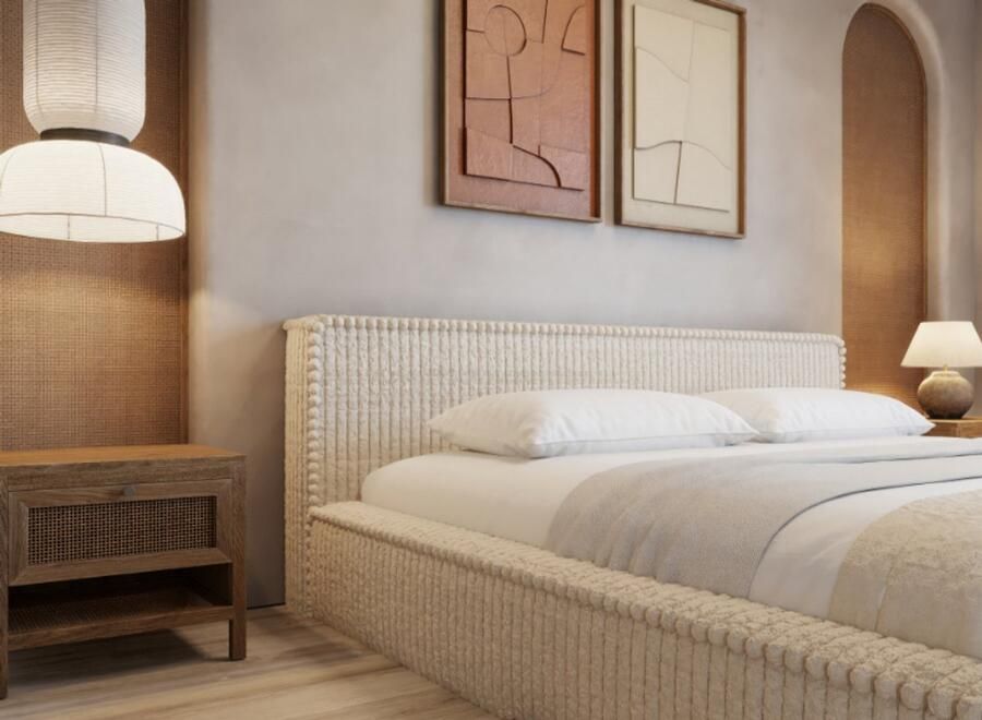 Zydante Boxspring Amour Donzo 180x200 CM Rib off white