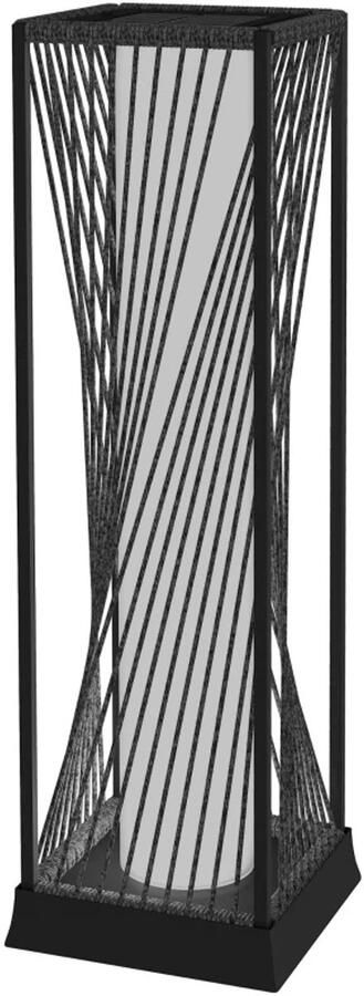 ZYLARO Solar Vloerlamp van Rotan Tuinlantaarn met Lichtsensor 25 LED Solar Lampen in Boho Stijl Buitenlamp Solar Lantaarn Tuinlamp op Zonne Energie Waterdicht IP44 Solarlamp voor Buiten Tuin & Balkon