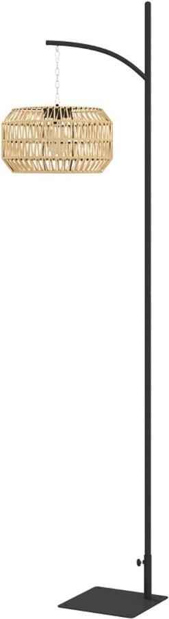 ZYLARO Solar Vloerlamp van Rotan Tuinlantaarn met Lichtsensor Automatische Solarlamp in Boho-stijl Solar Lantaarn Tuinlamp op Zonne Energie IP44 Waterdicht voor Buiten Tuin Balkon & Gazon