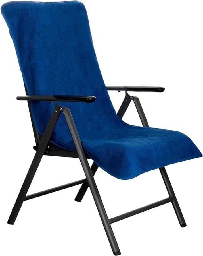 Zylo Badstof Stoelhoes Hoes voor Tuinstoel Strandbed Badstof Hoes Oranje 135cm x 60cm x 1cm