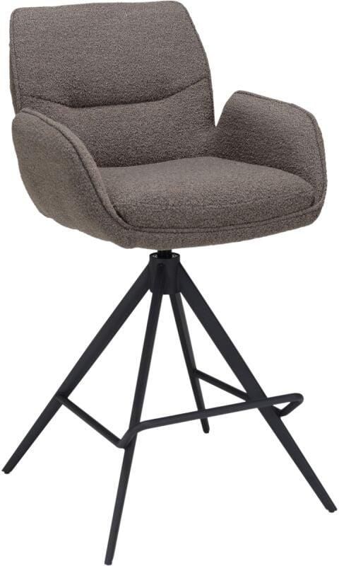 Budget Home Store Barstoel Bowie met arm zithoogte 65cm Brown