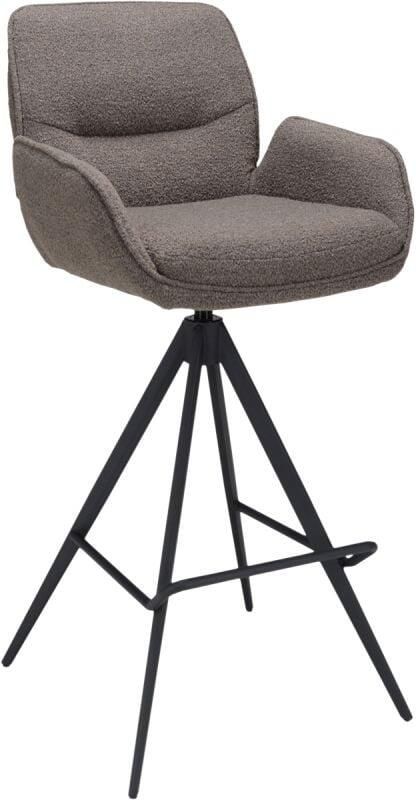 Budget Home Store Barstoel Bowie met arm zithoogte 80cm Brown