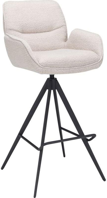 Budget Home Store Barstoel Bowie met arm zithoogte 80cm Naturel