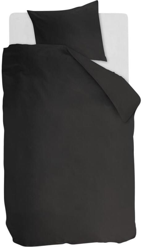 Budget Home Store Dekbedovertrek Cotton Uni Antracite 140x200 220