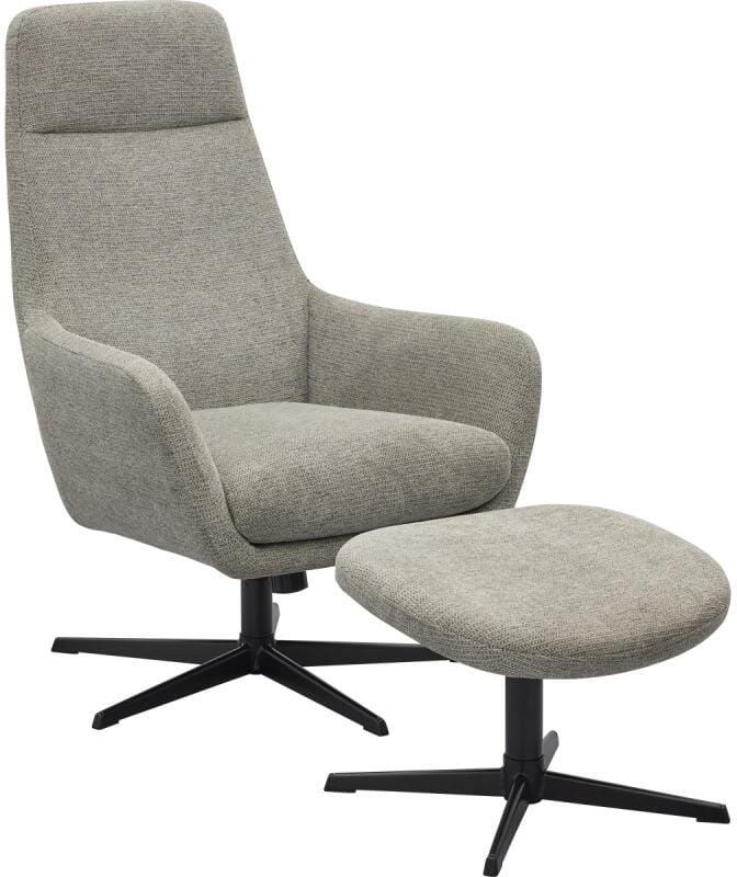 Budget Home Store Draaifauteuil Lova met voetenbank