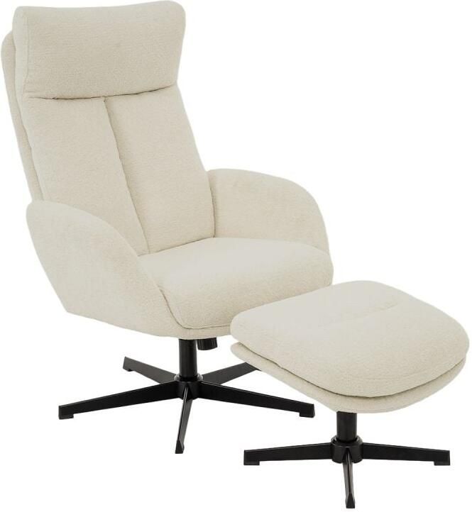 Budget Home Store Draaifauteuil Viktor met voetenbank