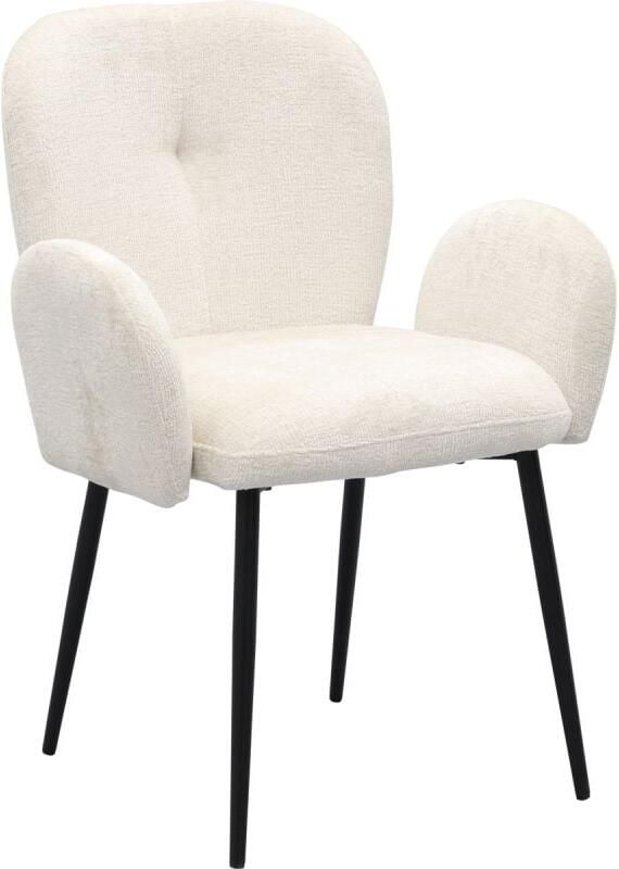 MySons Eetkamerstoel Bobby met armleuning Perfect Harmony Ivory Unique Collection (set van 2) - Foto 3