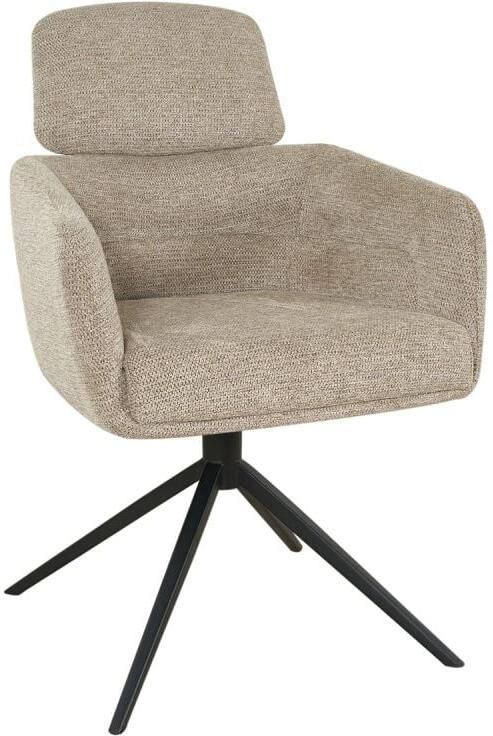 MySons Eetkamerstoel Kelly draaibaar 360 Aragon Sand 20 eetkamerstoelen set van 2 - Foto 2
