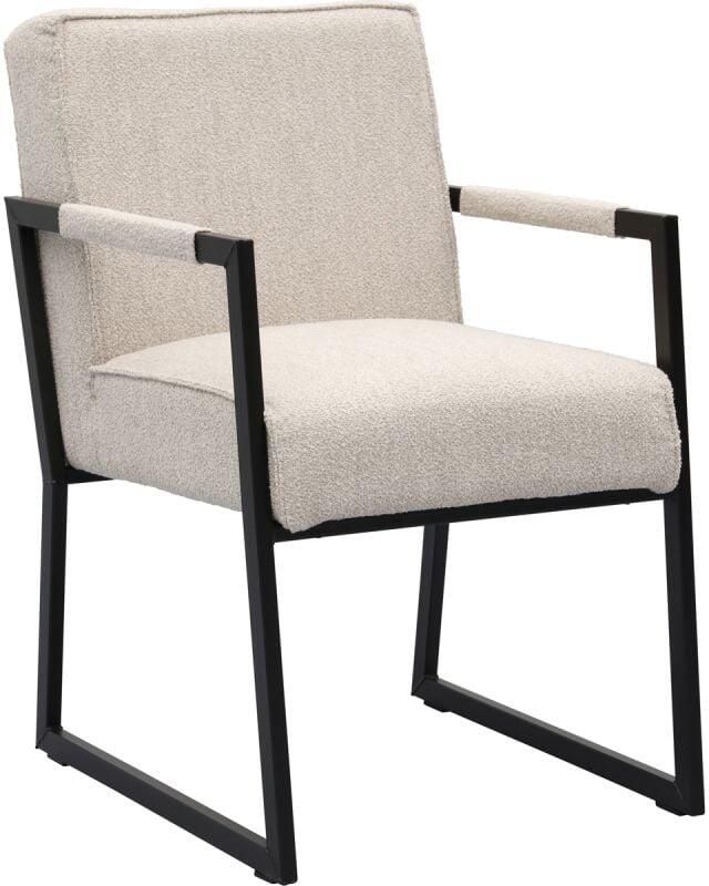 Budget Home Store Eetkamerstoel Kenzo met metalen armleuning
