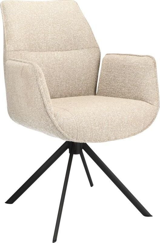 Budget Home Store Eetkamerstoel Odin met arm Beige