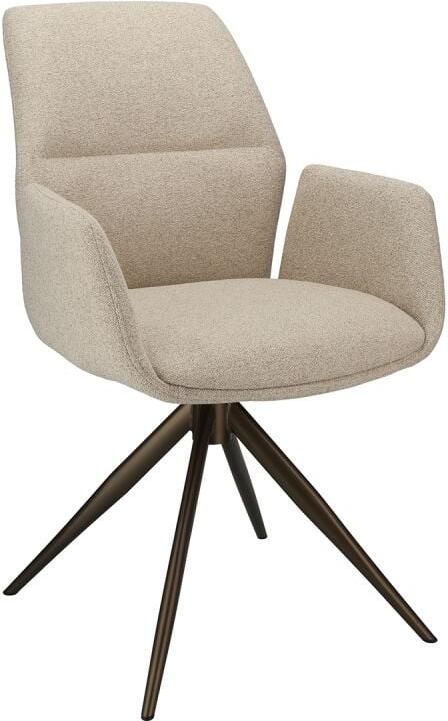 Budget Home Store Eetkamerstoel Willow met bronze onderstel