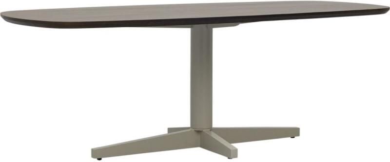 Budget Home Store Eettafel Lidusa Deens ovaal kolompoot beige