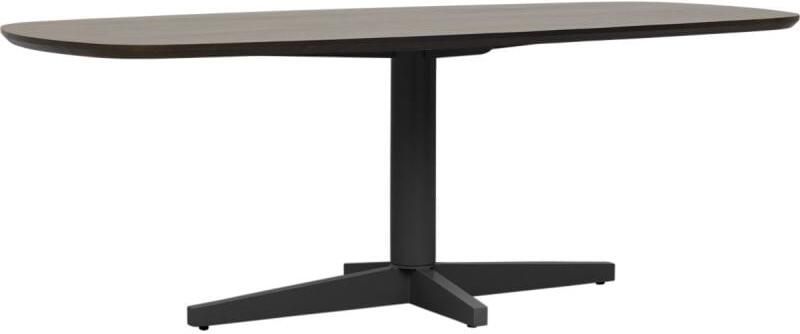 Budget Home Store Eettafel Lidusa Deens ovaal kolompoot zwart