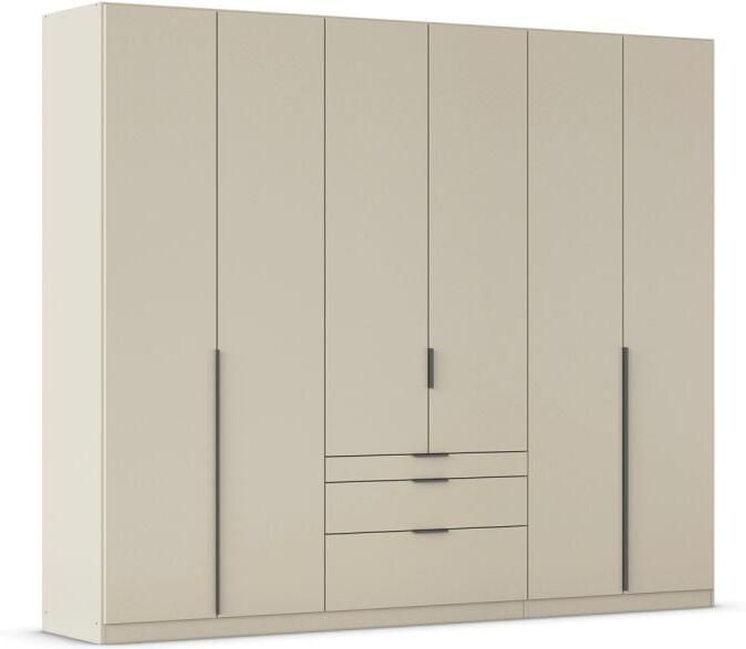 Budget Home Store Kledingkast Abbey B270xH229 Champagne 6 deuren 3 laden incl 4 legplanken en 3 roedes