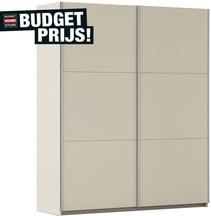 Budget Home Store Kledingkast Aurie B175xH210cm Champagne incl. 2 legplanken en 2 roedes