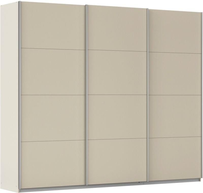 Budget Home Store Kledingkast Kick 271 x 229 cm Champagne met aluminiumkleur greeplijst
