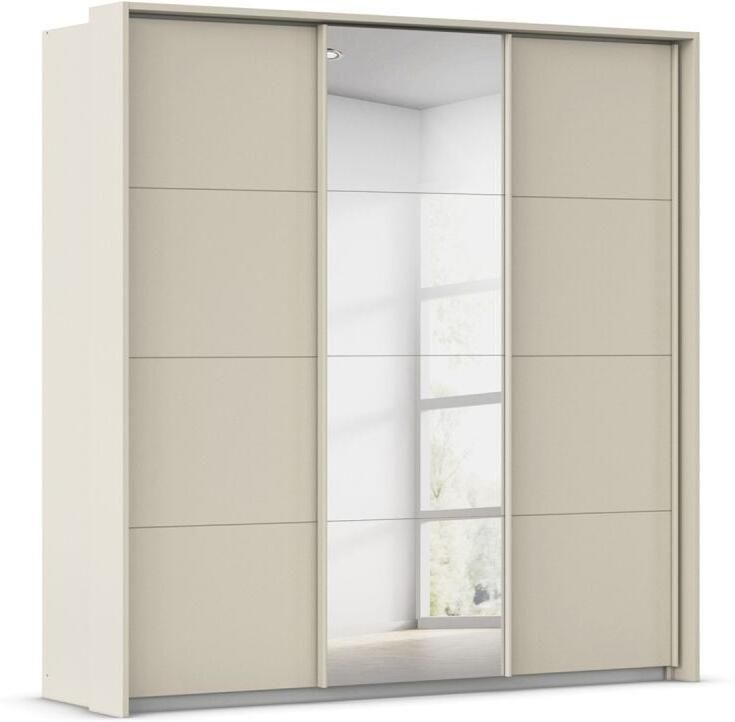 Budget Home Store Kledingkast Kick B211xH214cm Champage incl. passe-partout 3 legplanken en 3 roedes