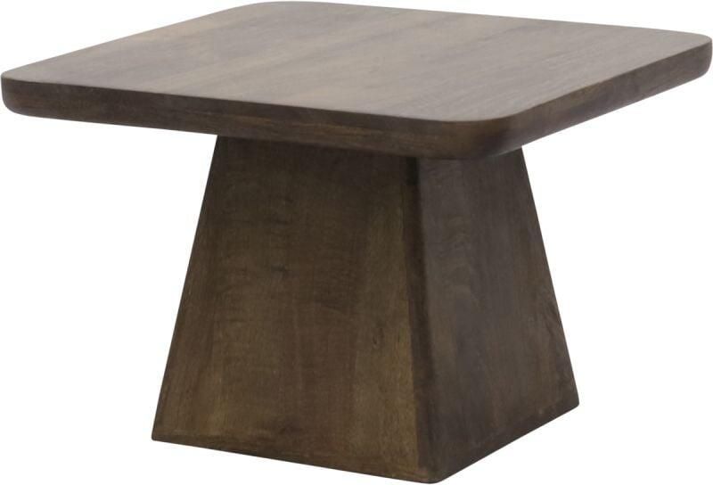 Meubelplaats Salontafel Stockholm vierkant mangohout 60x60 cm walnoot - Foto 2