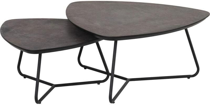 Budget Home Store Salontafel Ties set van 2 Marmerlook Brons