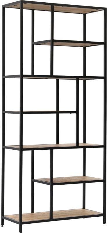 Brix Boekenkasten Flow 188cm Mangohout Bruin - Foto 3