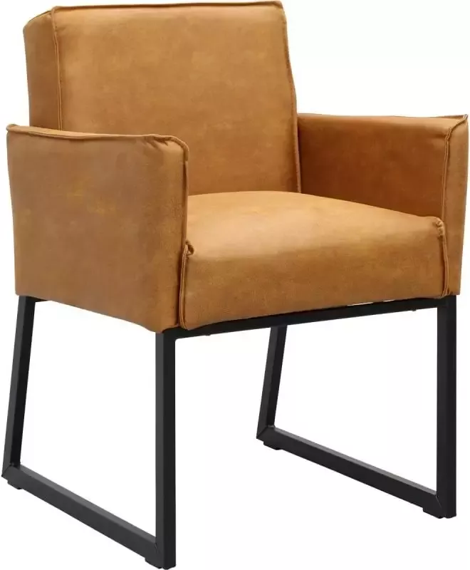 Budget Home Store Eetkamerstoel Kenzo met gestoffeerde armleuning