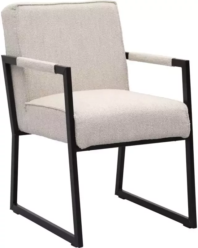 Budget Home Store Eetkamerstoel Kenzo met metalen armleuning