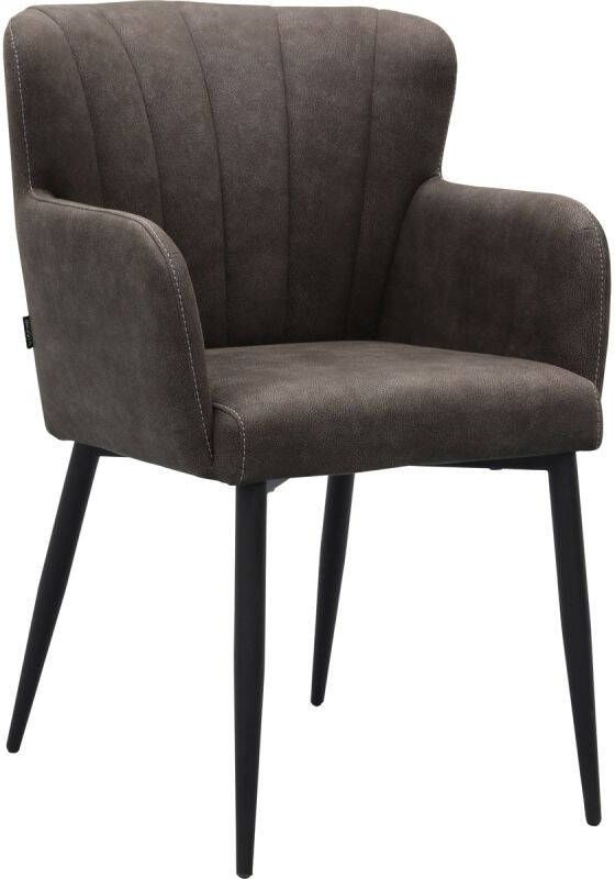 Budget Home Store Eetkamerstoel Pilaro Antraciet - Foto 1