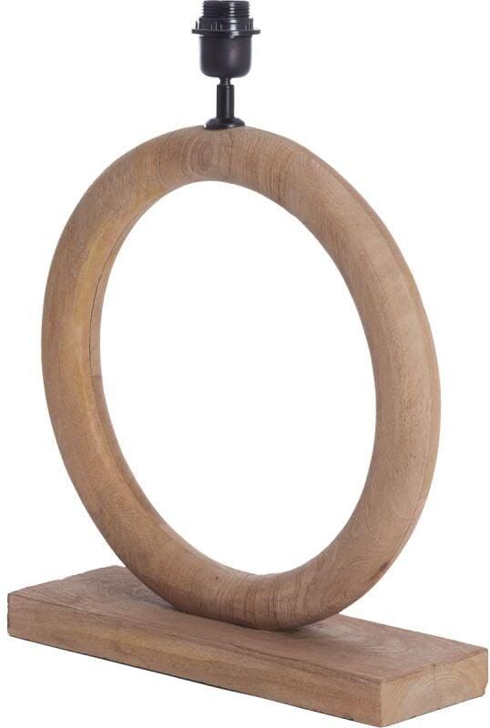 Light & Living Tafellamp Nubia Mangohout 44cm Naturel (excl. kap)