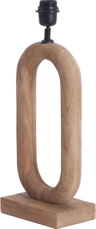 Light & Living Tafellamp Paceco Mangohout 44cm (excl. kap) Bruin