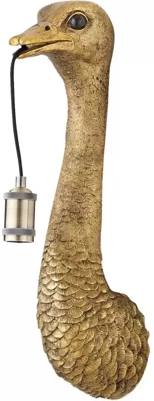 Light & Living Wandlamp Ostrich Antiek Brons 18x15.5x57.5cm
