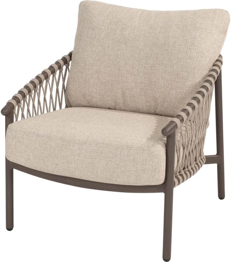 4 Seasons Outdoor 4SO Allora lounge tuinstoel terre incl 2 kussens
