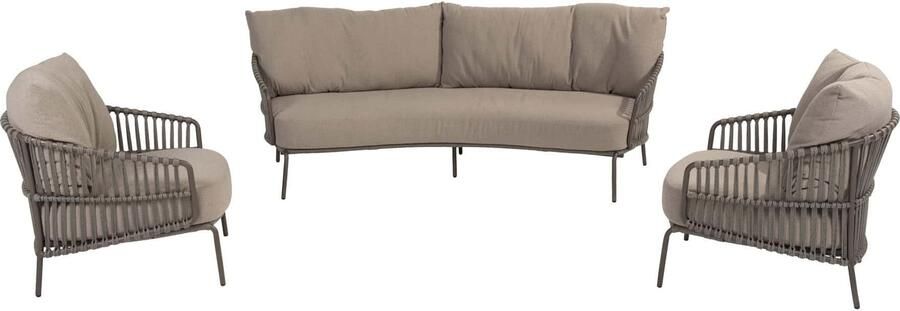 4 Seasons Outdoor 4SO Capalbio loungebank met 2 loungestoelen