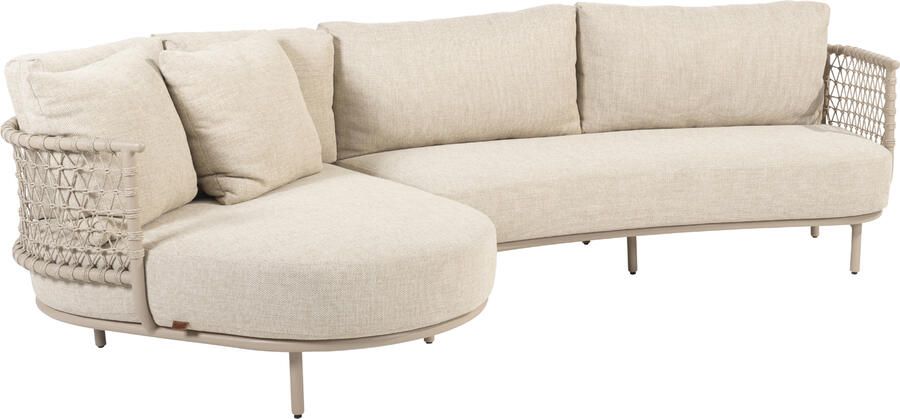4 Seasons Outdoor 4SO Sardinia chaise loungebank latte