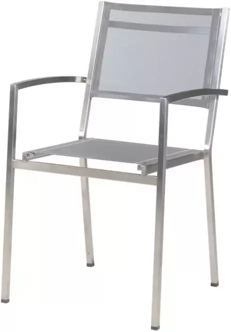 4 Seasons Outdoor 4SO Plaza dining stoel Ash Grey rvs - Foto 1