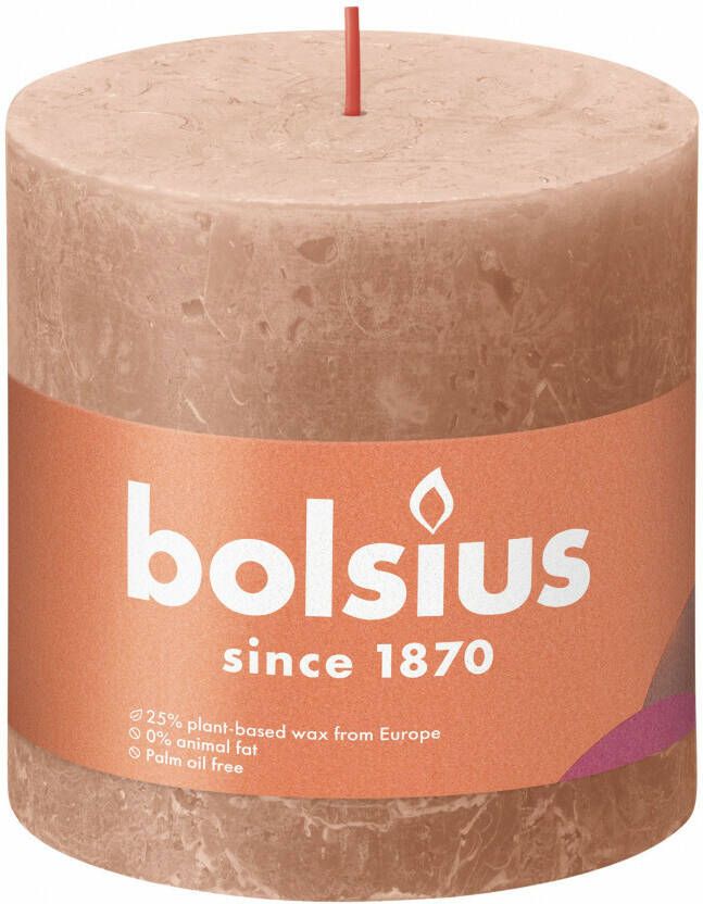 Bolsius shine rustiekkaars 100 100 creamy caramel