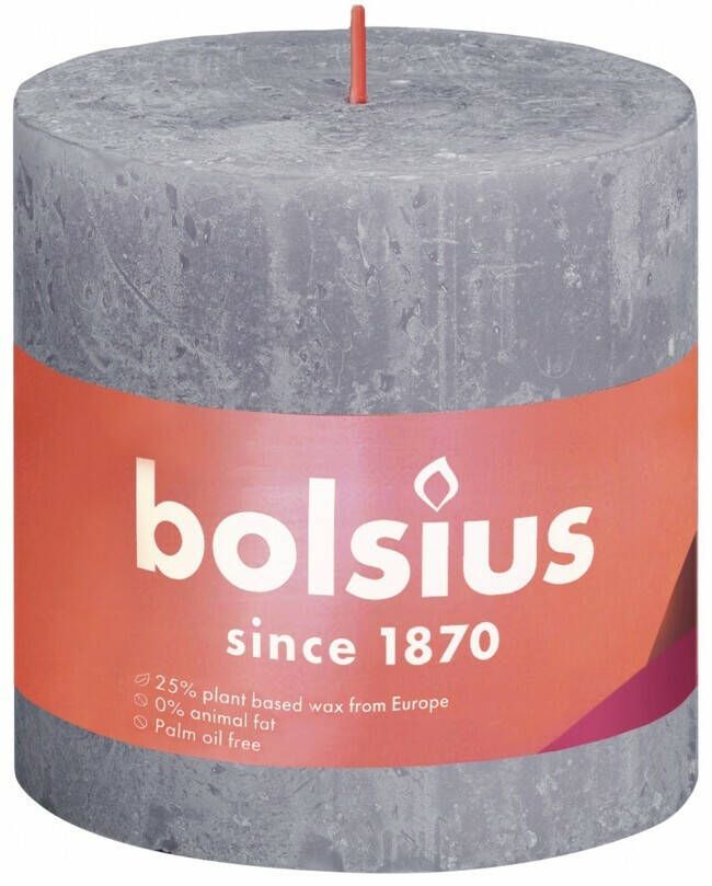 Bolsius shine rustiekkaars 100 100 frosted lavender