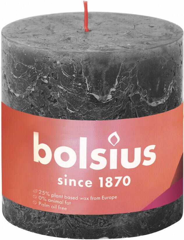Bolsius shine rustiekkaars 100 100 stormy grey