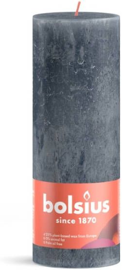 Bolsius Shine rustiekkaars 190 68 slate blue