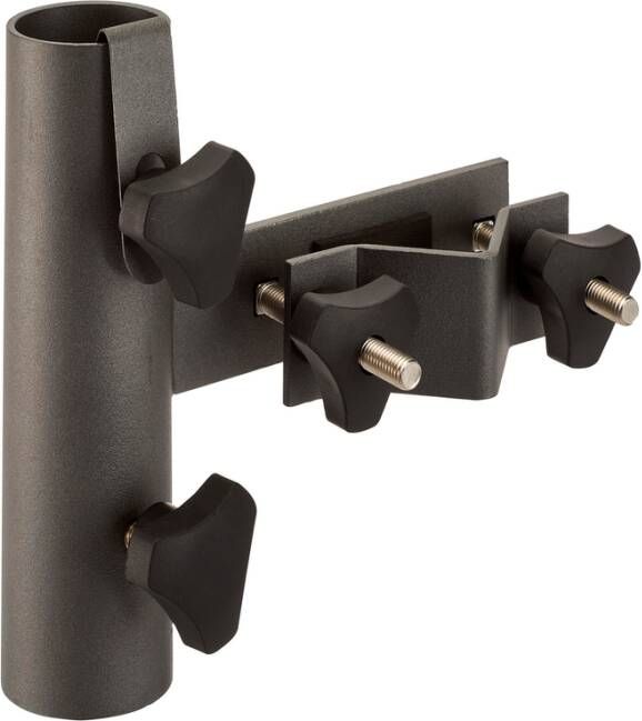 Coppens Platinum balkonklem voor ronde railing antraciet