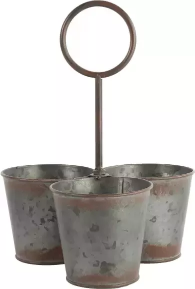 Coppens Bloempot drieling ro Jack zink-L23B23H30CM