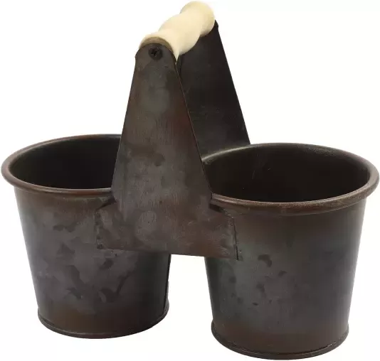 Coppens Bloempot duo ro Jack S zink-L20 5B10H17CM