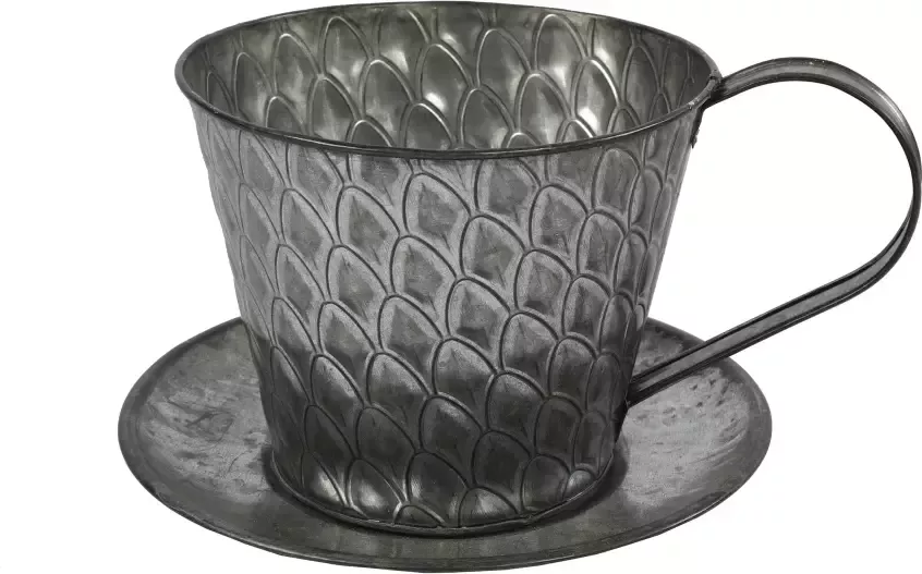 Coppens Bloempot kop ro Sannah L zink-L21B21H12 5CM