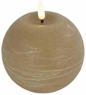 Coppens Bolkaars rustiek LED rond Lyon M beige hoogte 11 x 10 cm